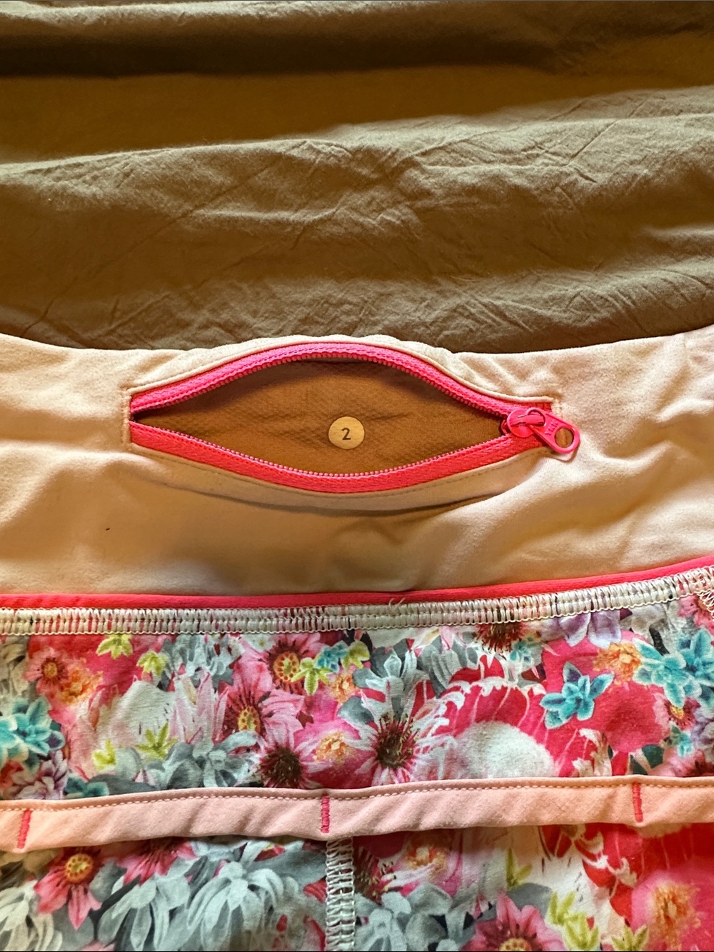 Lululemon Athletica limited edition Floral Pink Speed Shorts - Picture 3 of 3